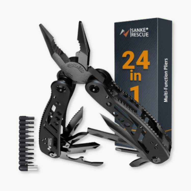 Versatile 24-in-1 Stainless Steel Utility Tool