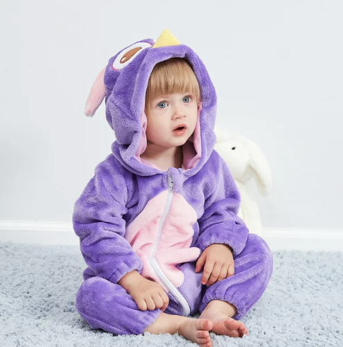 Cozy Critter Fleece Jumpsuit for Infants