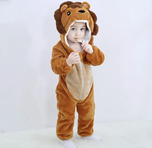 Cozy Critter Fleece Jumpsuit for Infants