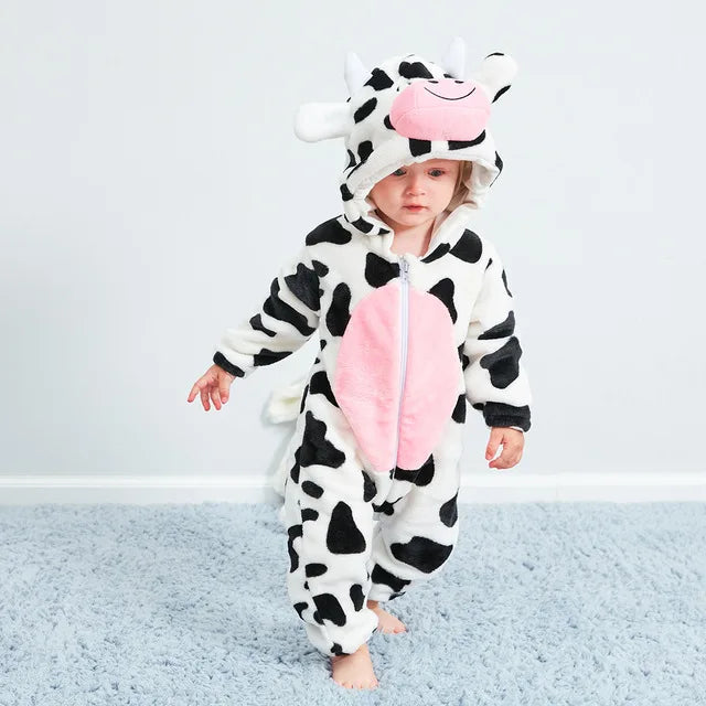 Cozy Critter Fleece Jumpsuit for Infants