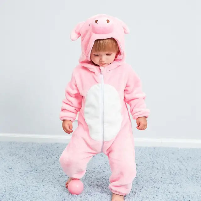 Cozy Critter Fleece Jumpsuit for Infants