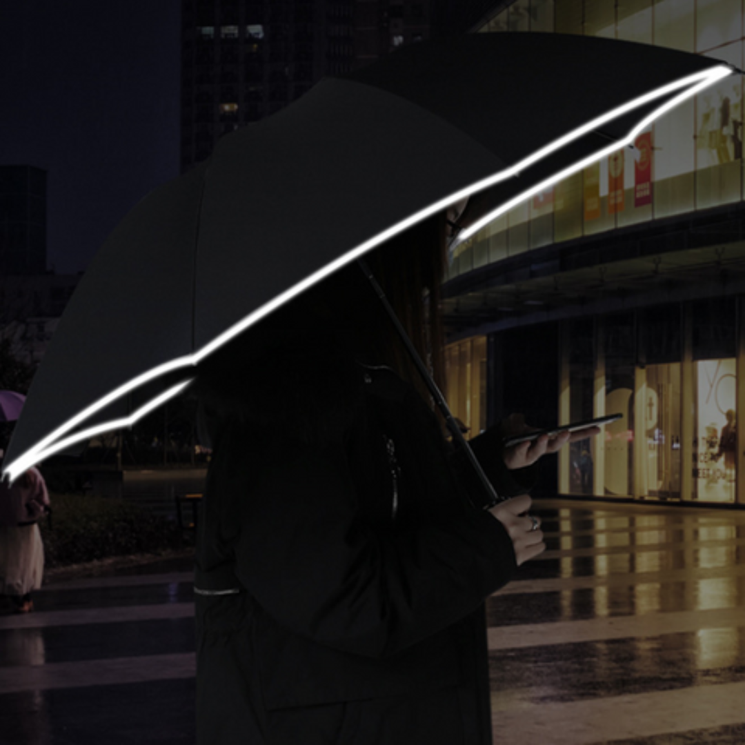 Wind-Resistant Smart Umbrella with Integrated Light