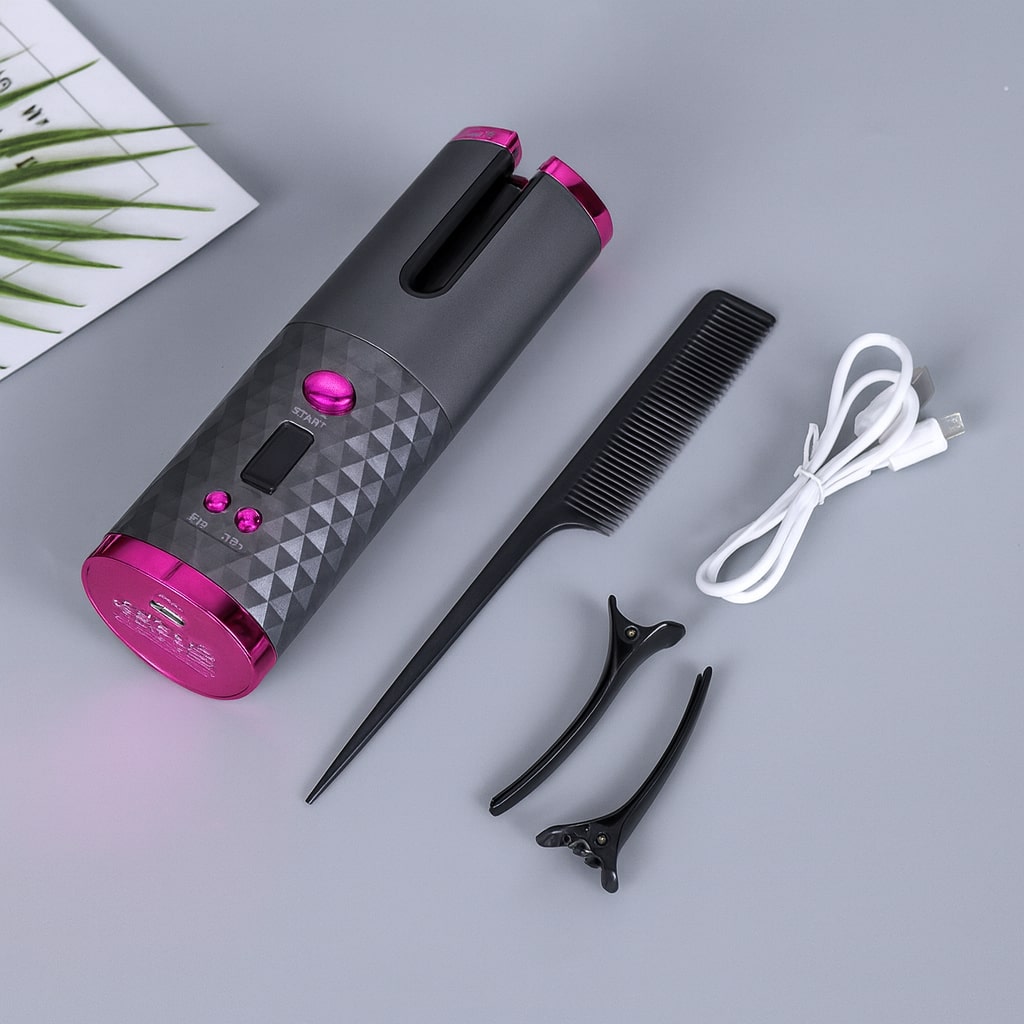 Cordless Curling Iron | Effortless Hair Styling Device