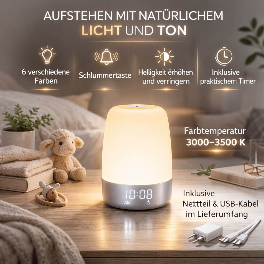 Sunrise Alarm Clock | Gentle Wake-Up Light | DayBright