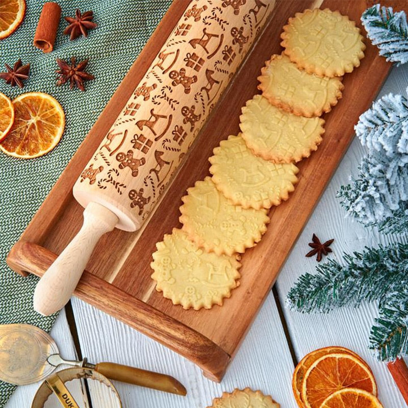 Festive Rolling Pin Set | Perfect for Holiday Baking