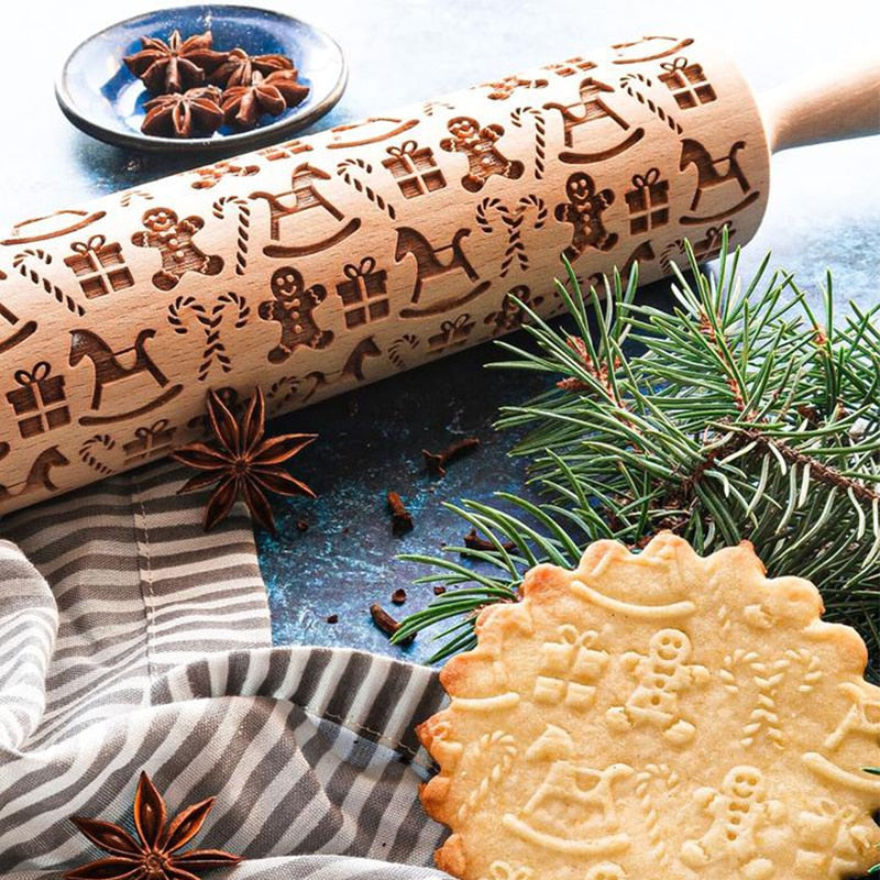 Festive Rolling Pin Set | Perfect for Holiday Baking