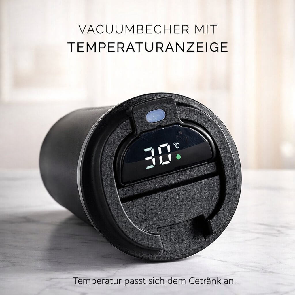 Smart Temperature Display Travel Mug | Steel Drinkware