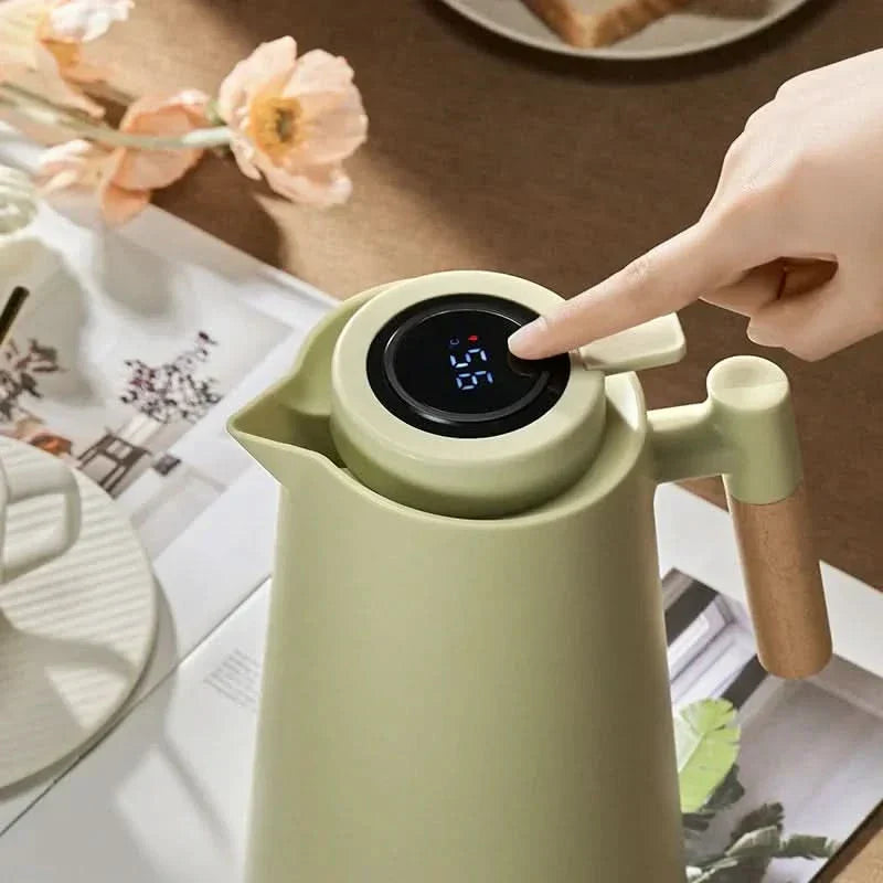 Smart Thermal Carafe with Temperature Display | 1 Liter Coffee & Tea Server