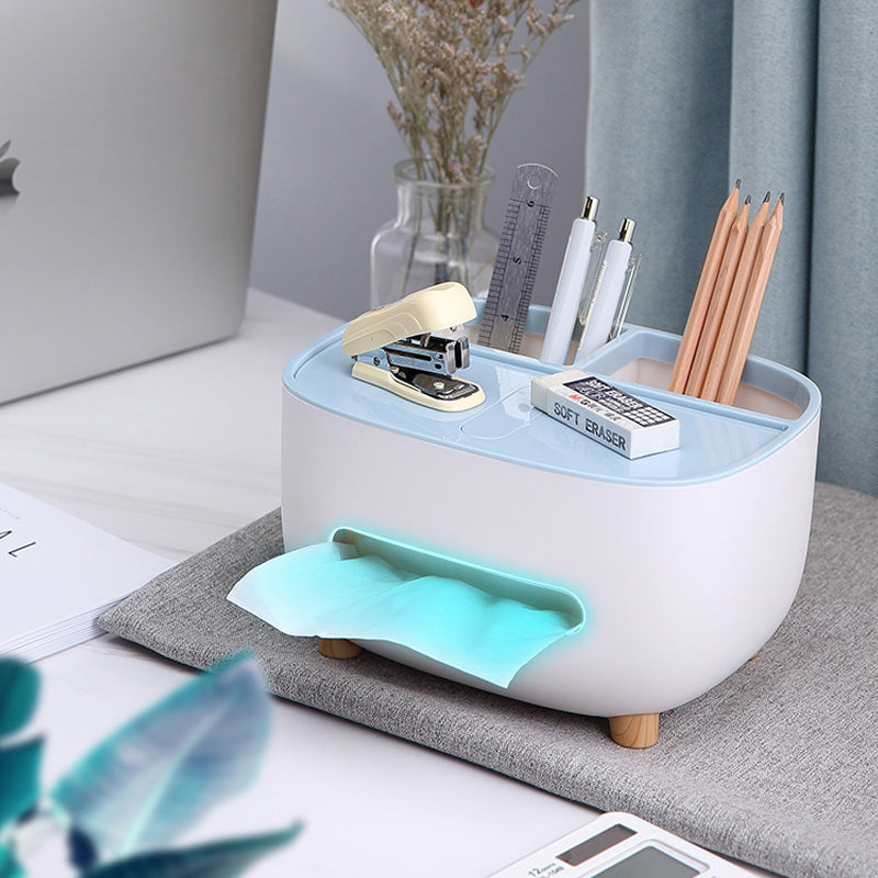 Compact Organizer with Tissue Holder & Smartphone Dock