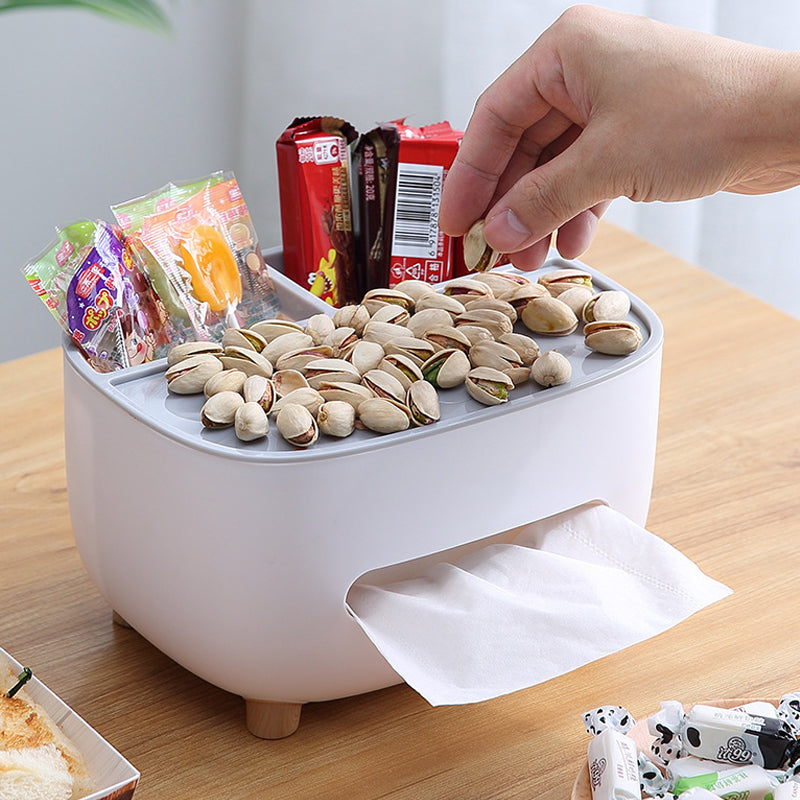 Compact Organizer with Tissue Holder & Smartphone Dock