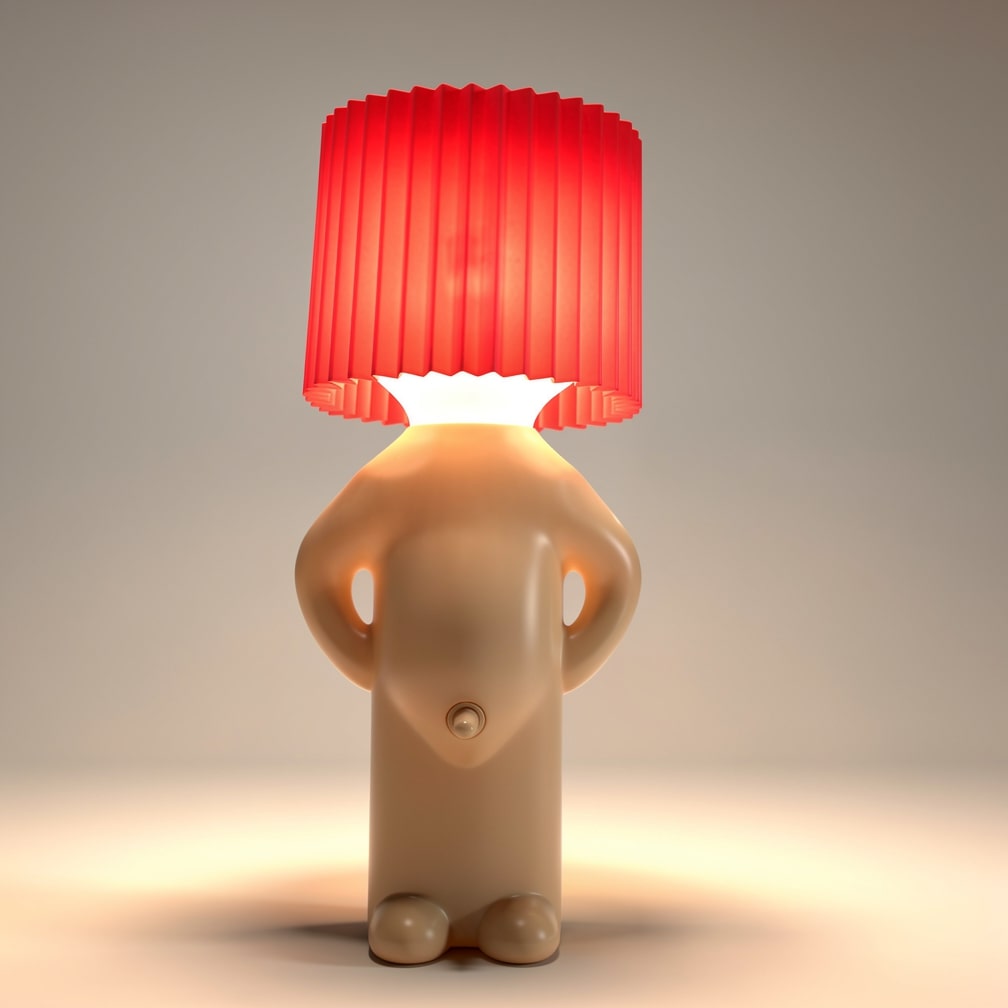 Charming LED Table Lamp | Playful Nightstand Illumination