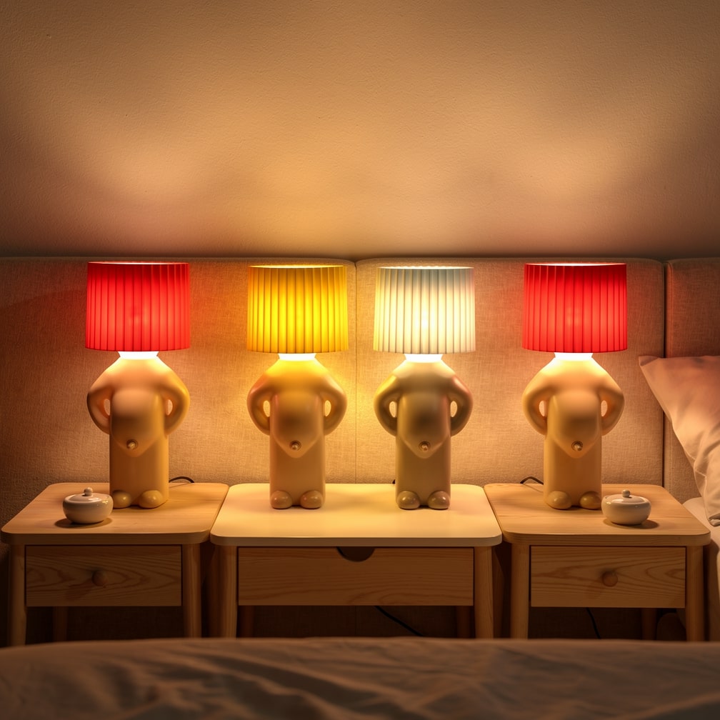 Charming LED Table Lamp | Playful Nightstand Illumination