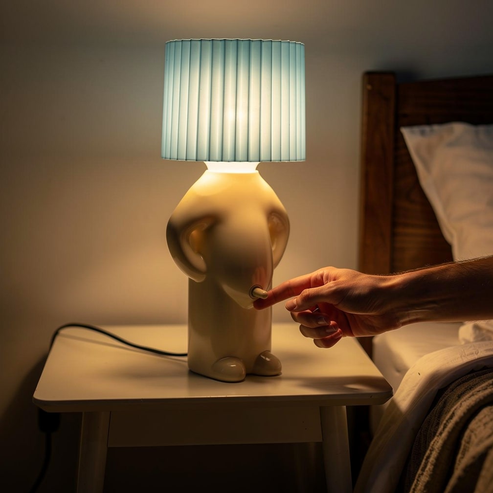 Charming LED Table Lamp | Playful Nightstand Illumination