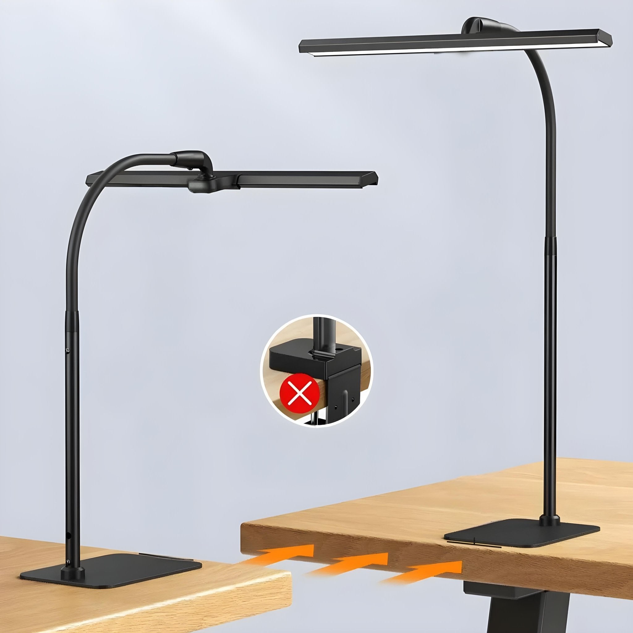Versatile LED Desk Lamp with Adjustable Brightness