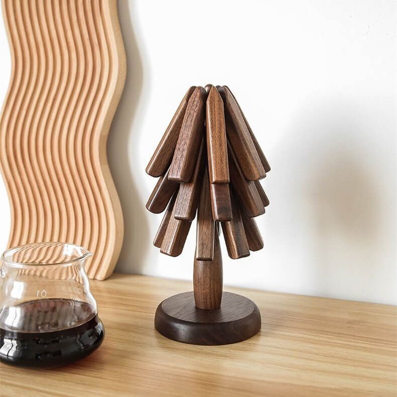 Elegant Wooden Coasters | Modern Design | Set of 3