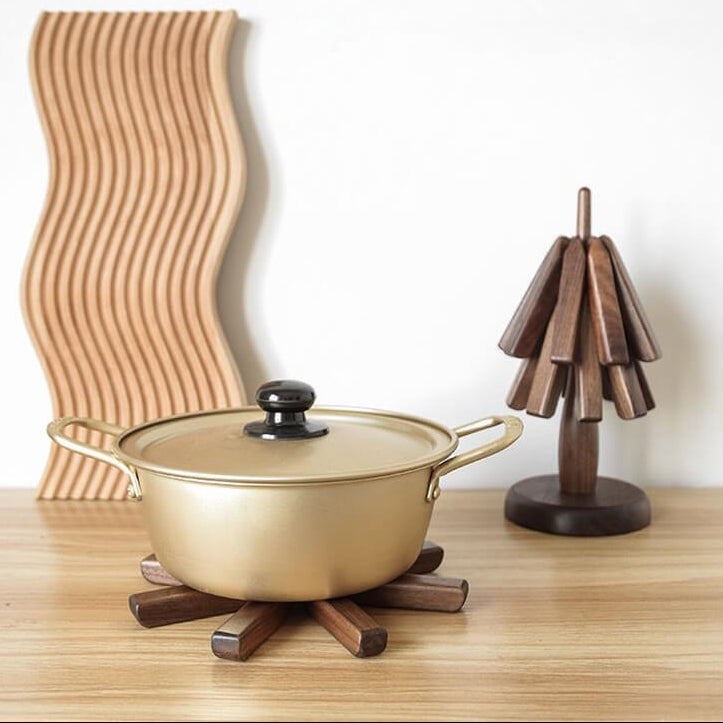Elegant Wooden Coasters | Modern Design | Set of 3