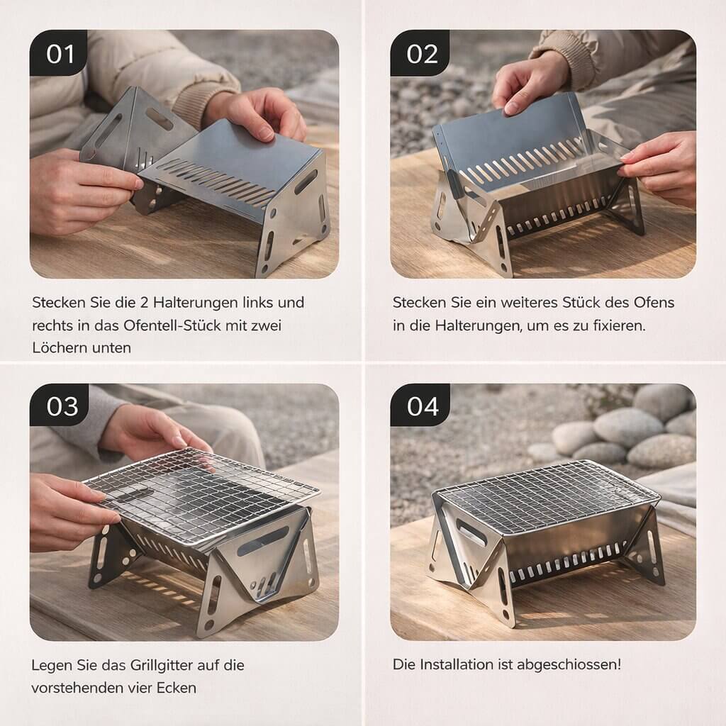 Portable Charcoal Grill | Ideal for Outdoor Cooking Adventures