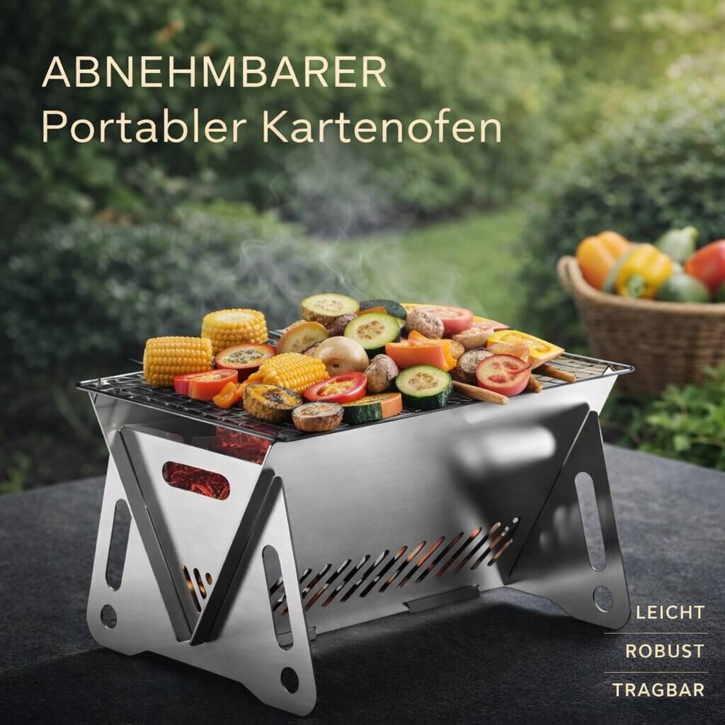 Portable Charcoal Grill | Ideal for Outdoor Cooking Adventures