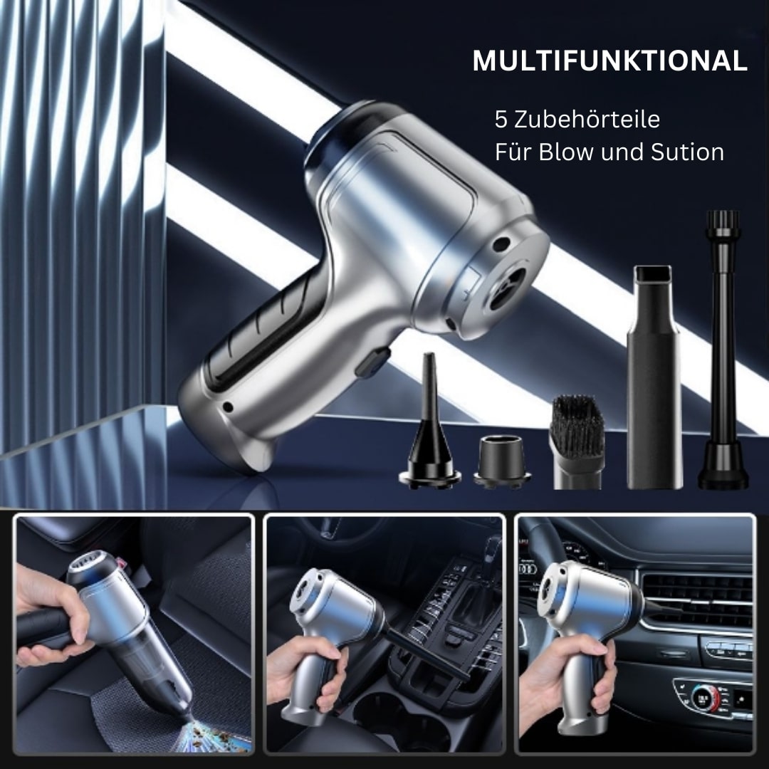 Compact Cordless Vacuum Cleaner for Home and Car