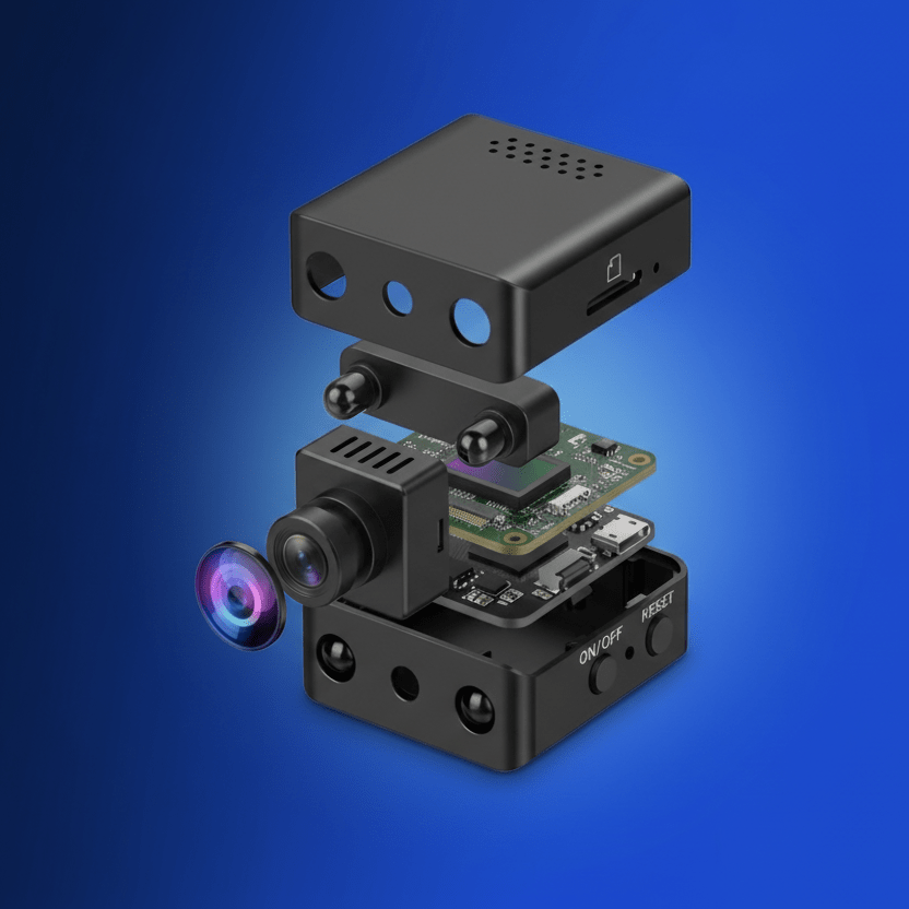 Battery-Powered Surveillance Camera with HD Video and Night Vision