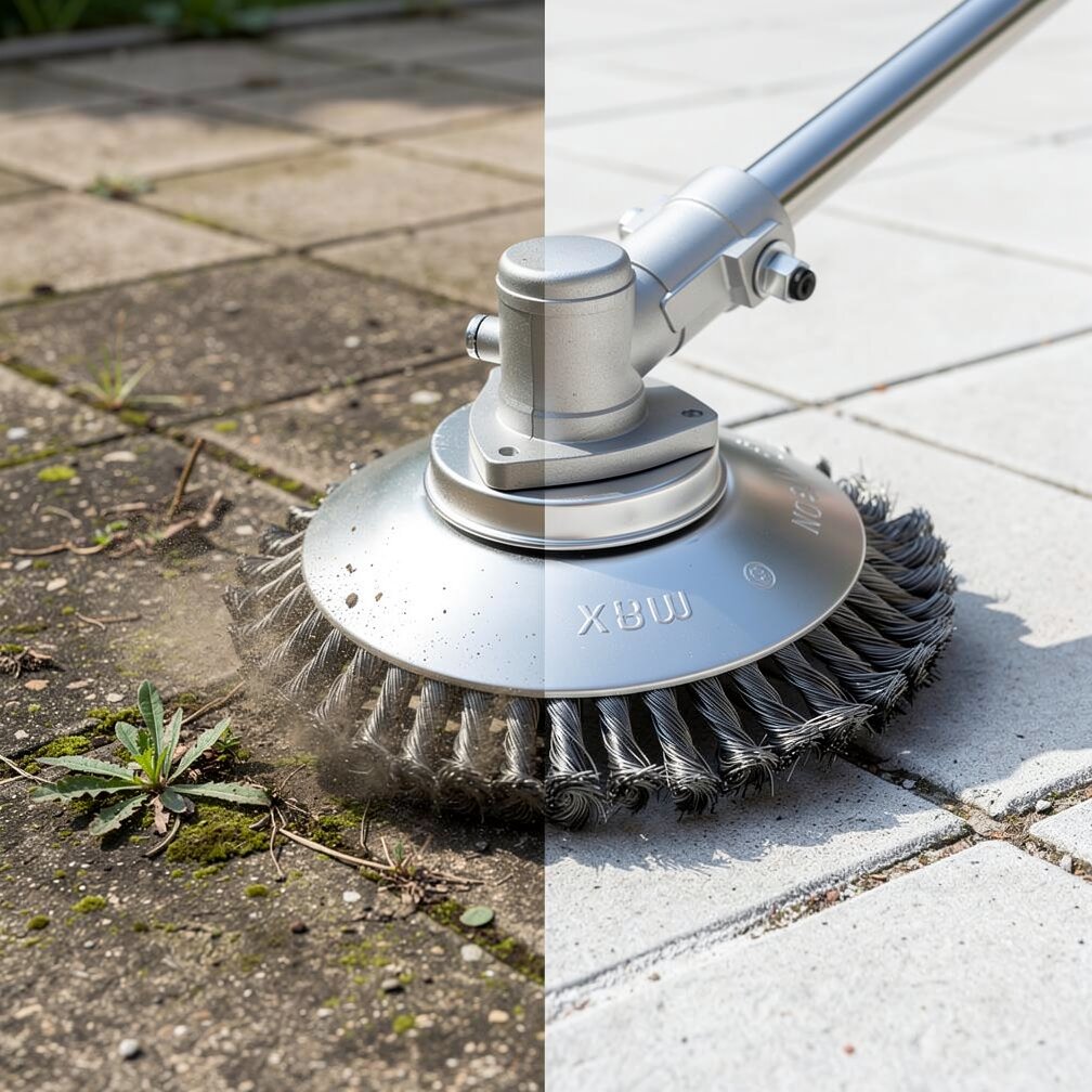 Weed Eliminator Brush for Trimmers | Effortless Garden Cleanup