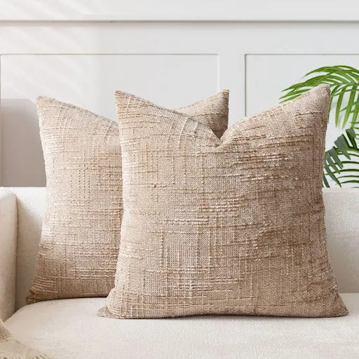 Elegant Bamboo-Textured Cushion Cover for Home Décor