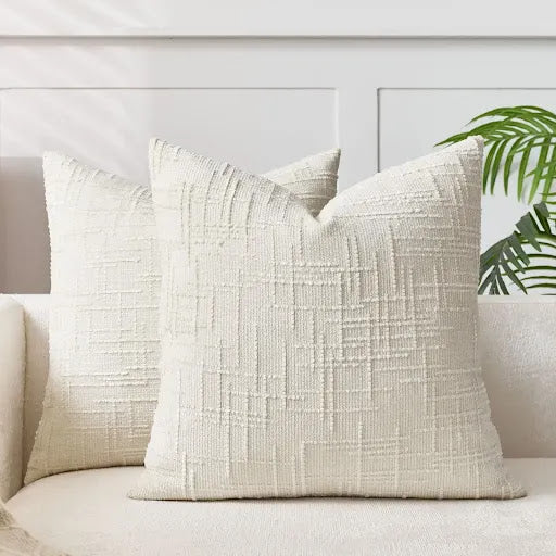 Elegant Bamboo-Textured Cushion Cover for Home Décor