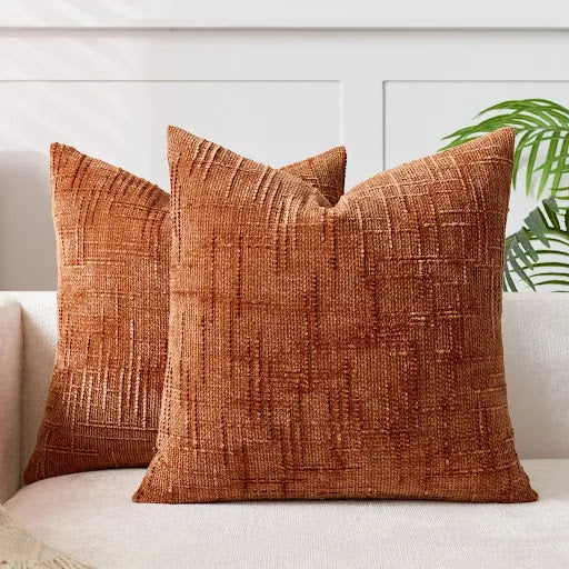 Elegant Bamboo-Textured Cushion Cover for Home Décor