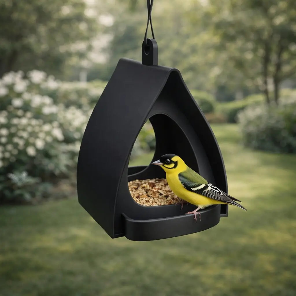 Hanging Bird Feeder Station | Outdoor Seed Dispenser | Nature's Treat