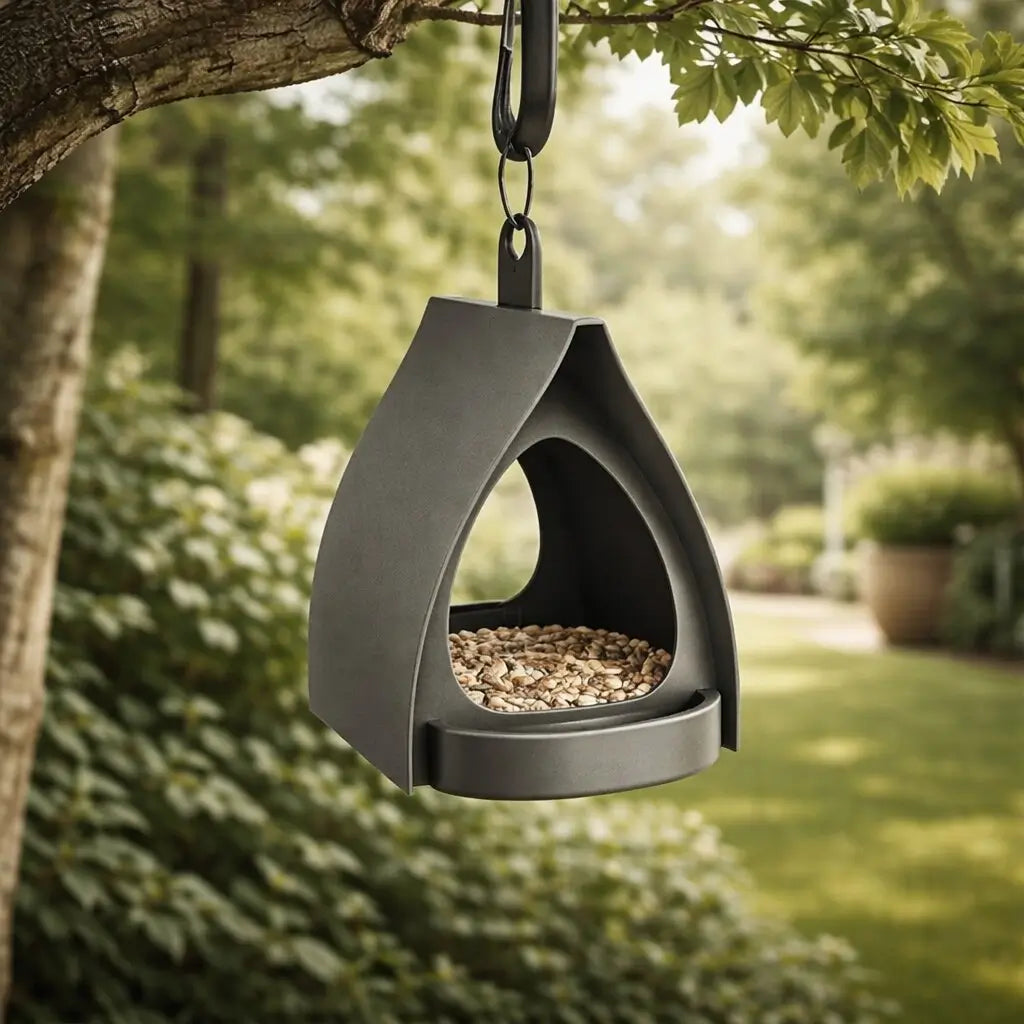Hanging Bird Feeder Station | Outdoor Seed Dispenser | Nature's Treat