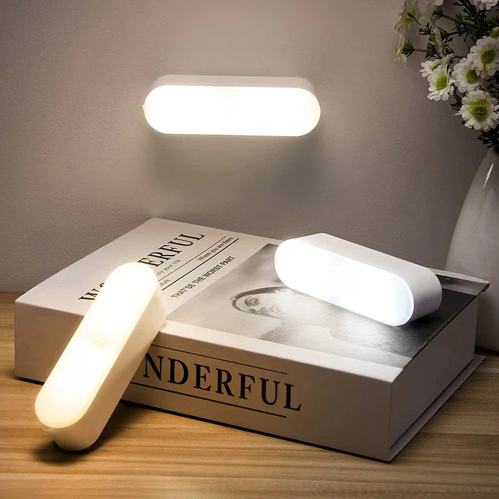 Smart Wireless Motion-Sensing Wall Light | Rechargeable Night Lamp