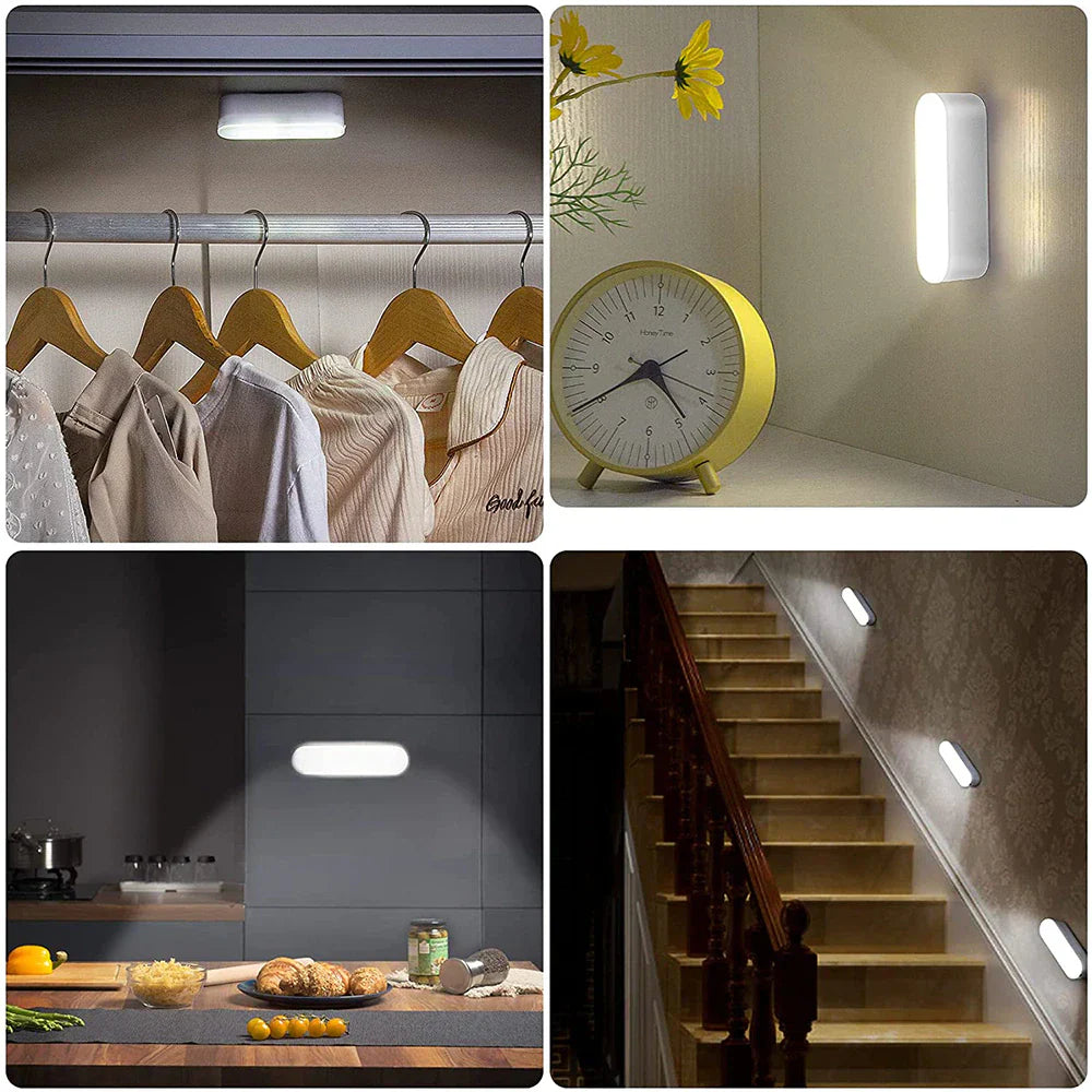 Smart Wireless Motion-Sensing Wall Light | Rechargeable Night Lamp