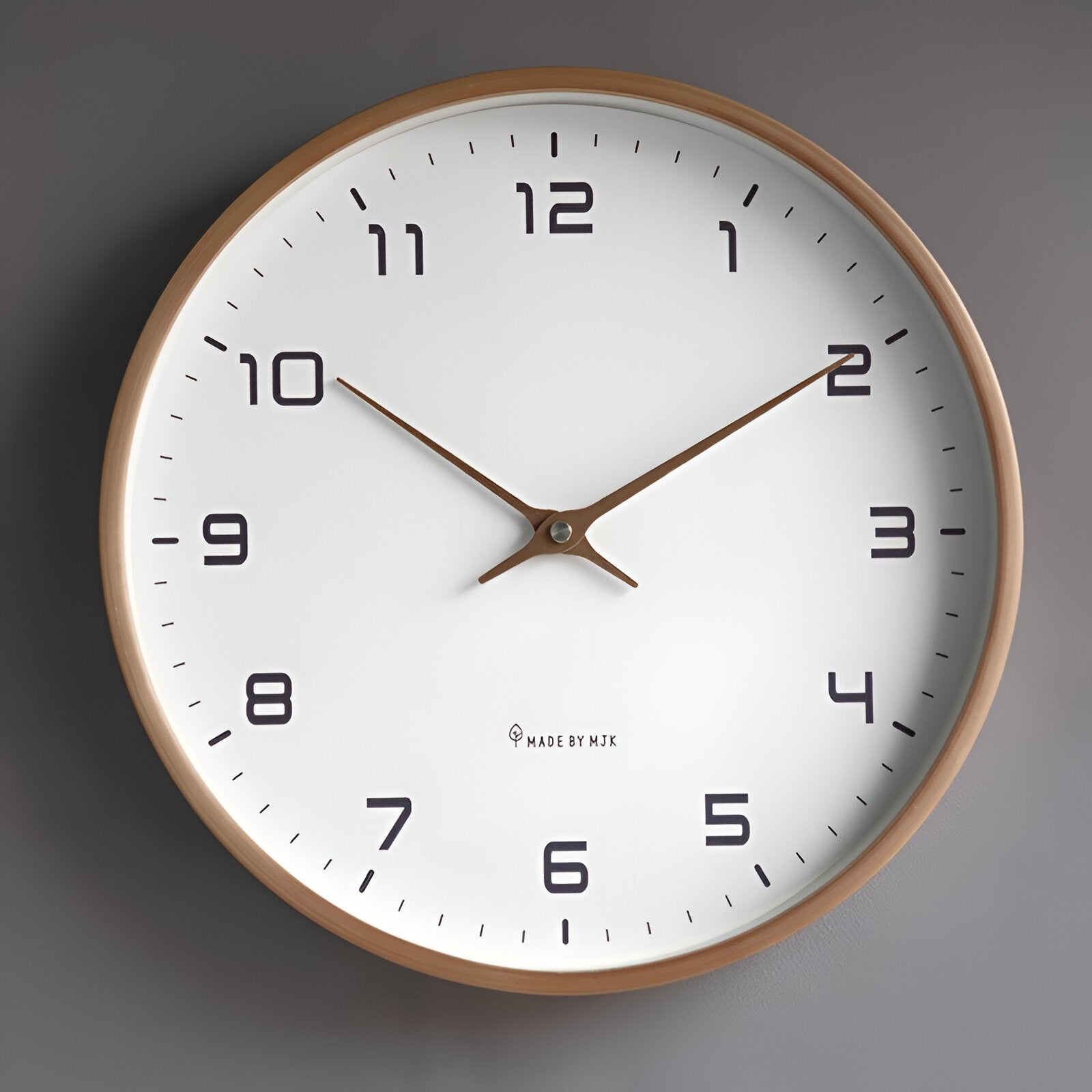 Elegant Wooden Wall Clock | Modern Scandinavian Timepiece