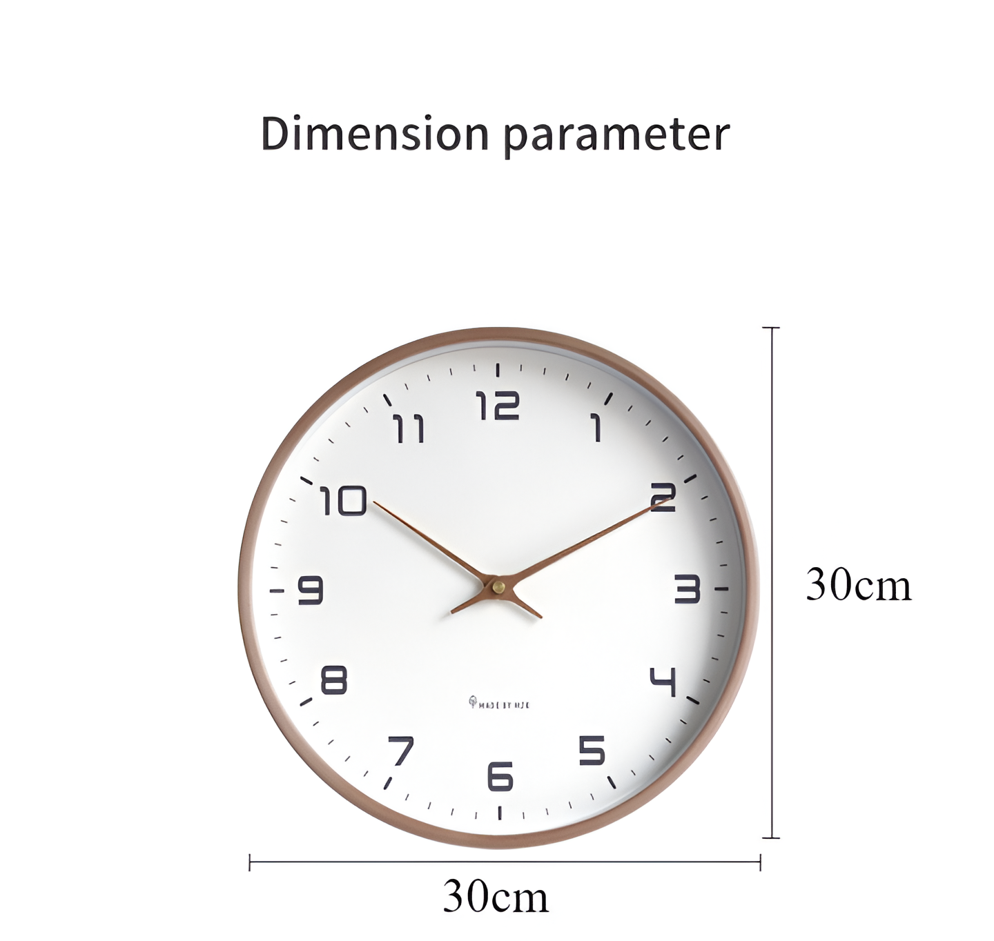 Elegant Wooden Wall Clock | Modern Scandinavian Timepiece
