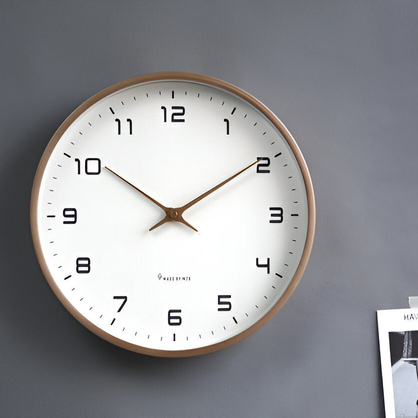 Elegant Wooden Wall Clock | Modern Scandinavian Timepiece