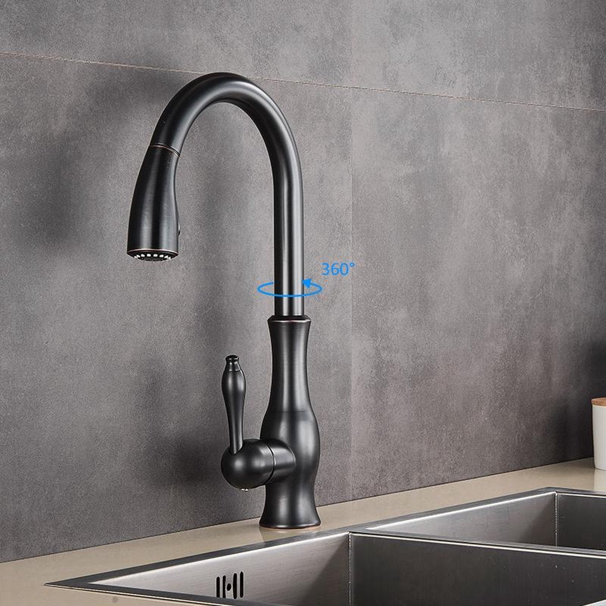 Versatile Pull-Down Kitchen Faucet for Effortless Tasks