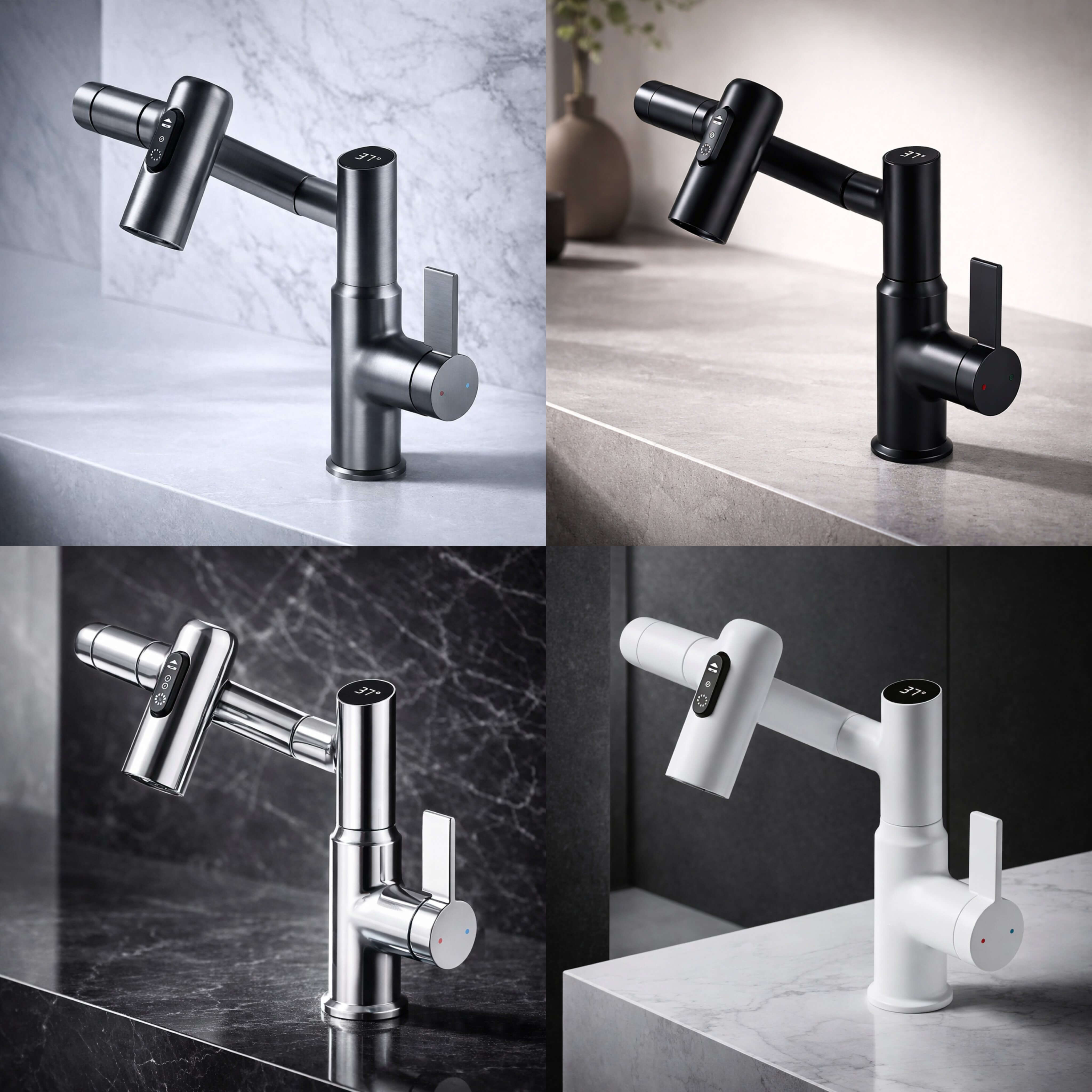 Versatile Kitchen & Bathroom Faucet | Flexible Sink Mixer