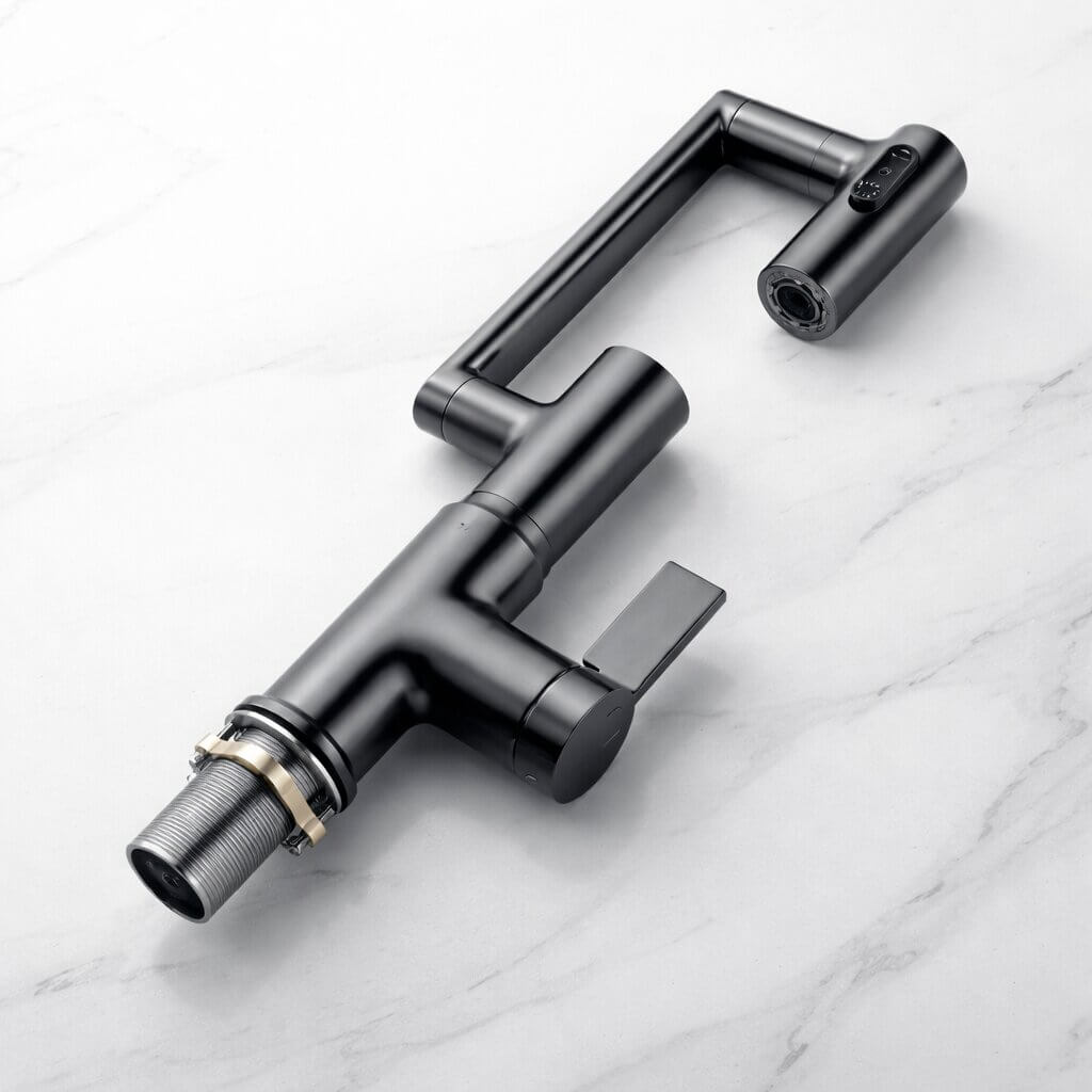 Versatile Kitchen & Bathroom Faucet | Flexible Sink Mixer