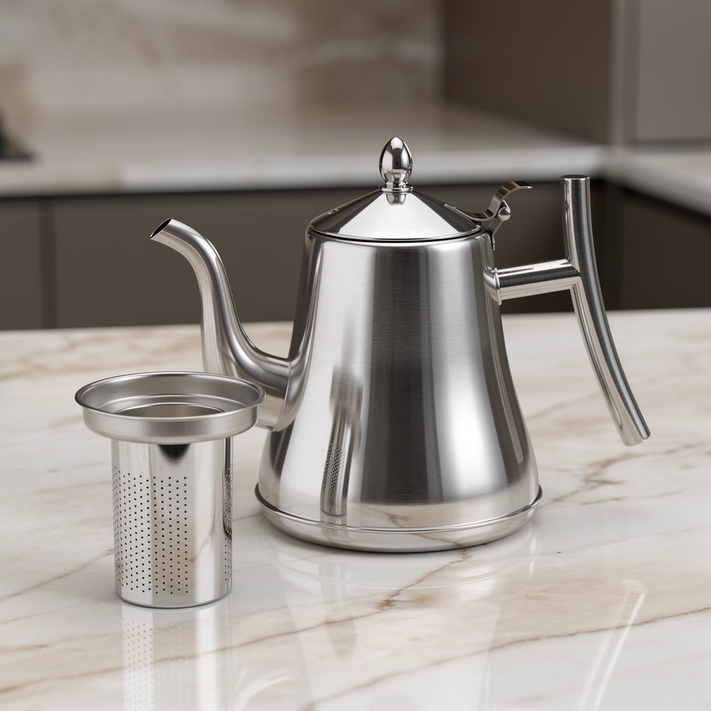 Stainless Steel Kettle with Built-in Filter | Everyday BrewMate