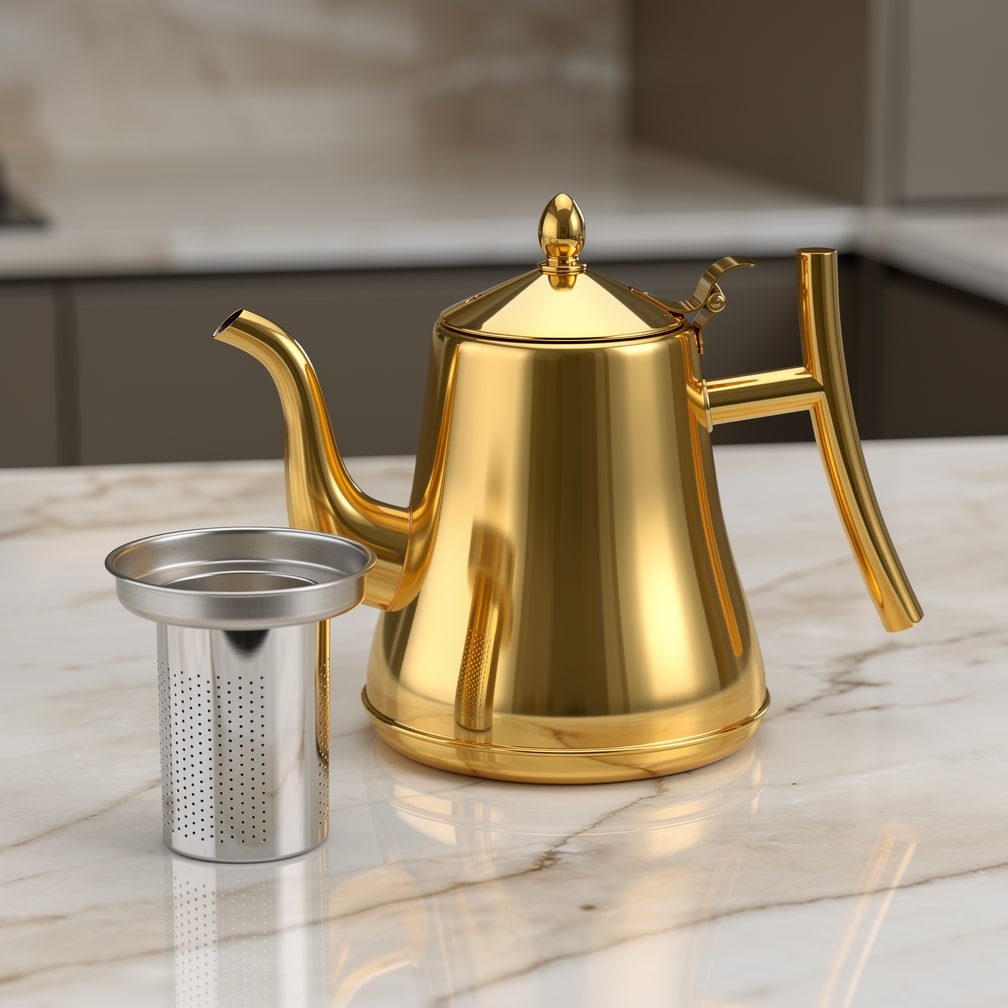Stainless Steel Kettle with Built-in Filter | Everyday BrewMate