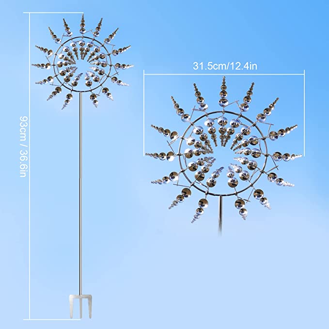 Garden Whirlwind | Elegant Metal Wind Spinner