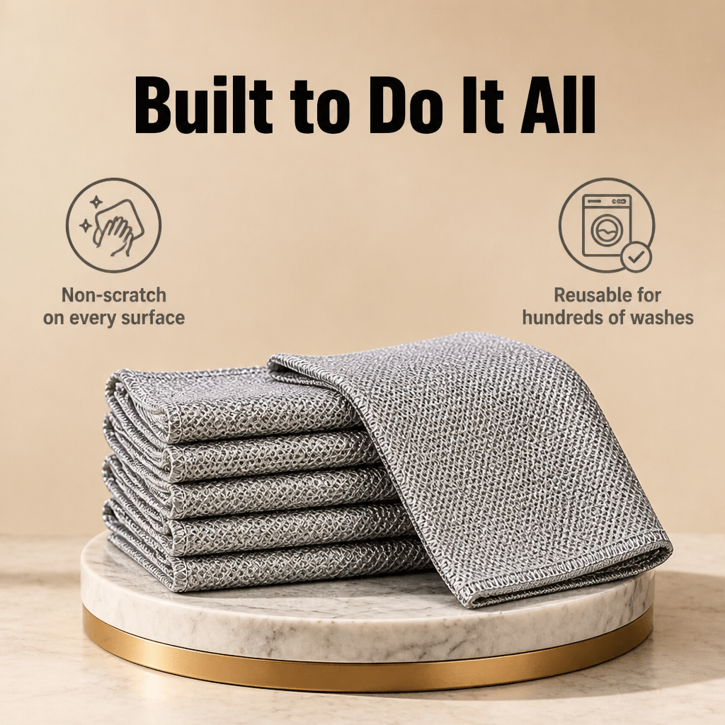 StellarEdge™ — Scrub Burnt-On Grease Off Every Pan Without a Single Scratch