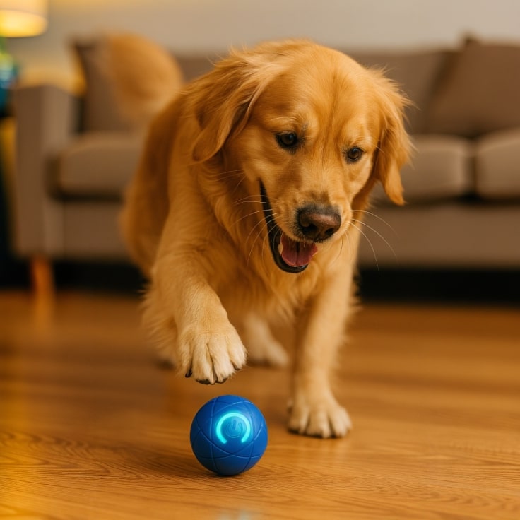 PawJoy Interactive Pet Playball for Endless Fun