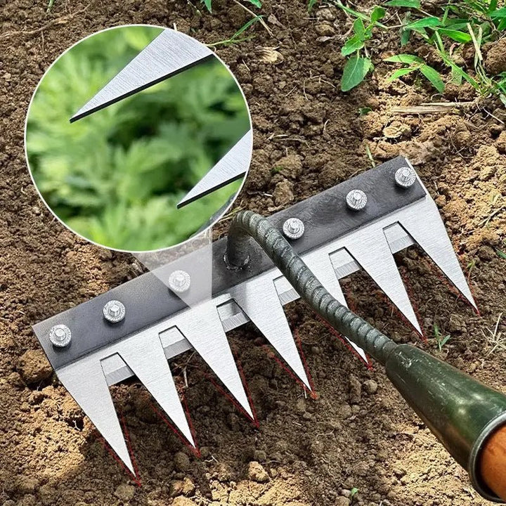 Effortless Weeding Tool for Your Garden | Durable Rake | RootMaster