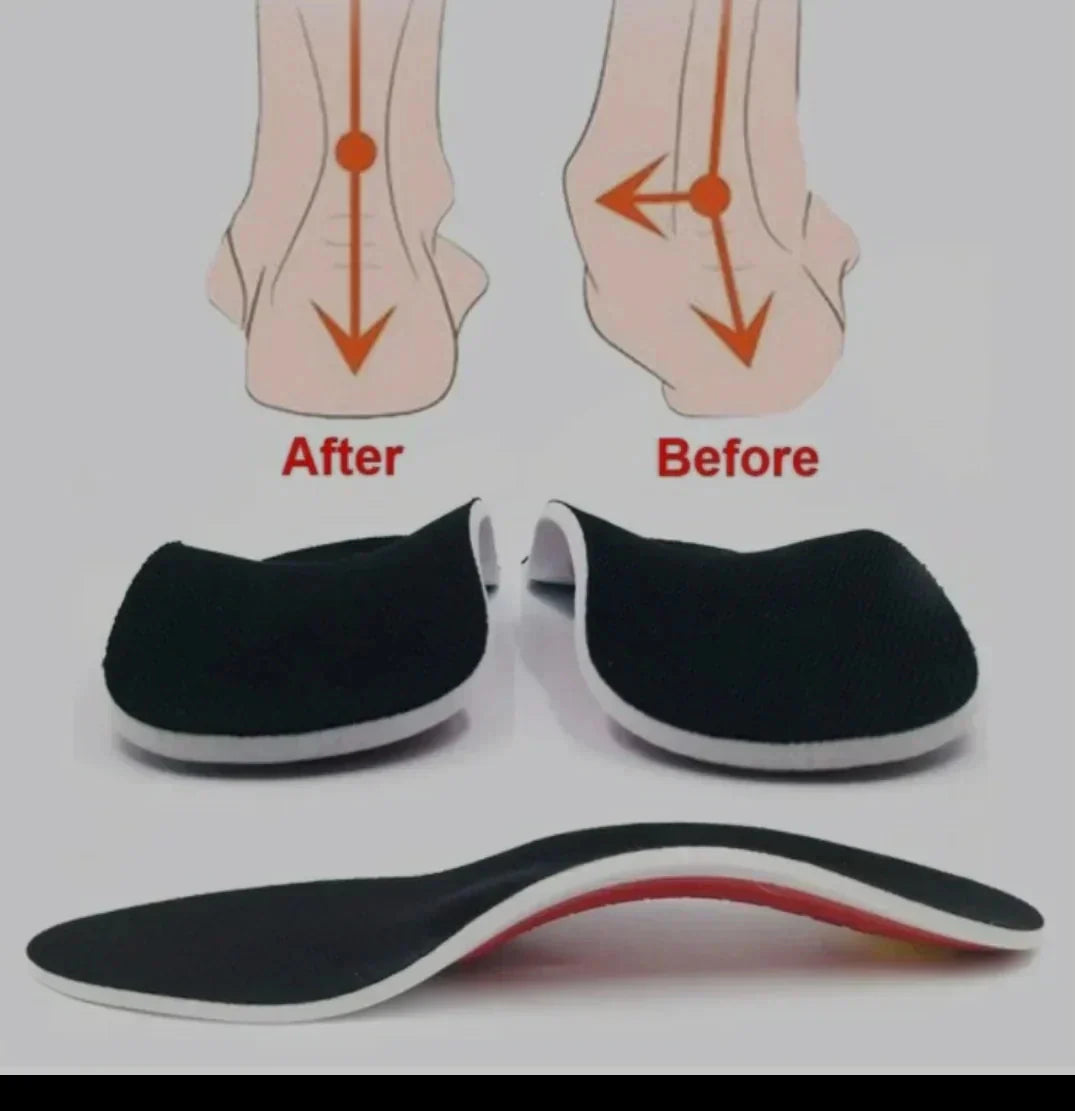Cushioned Heel Orthotic Insoles with Arch Support