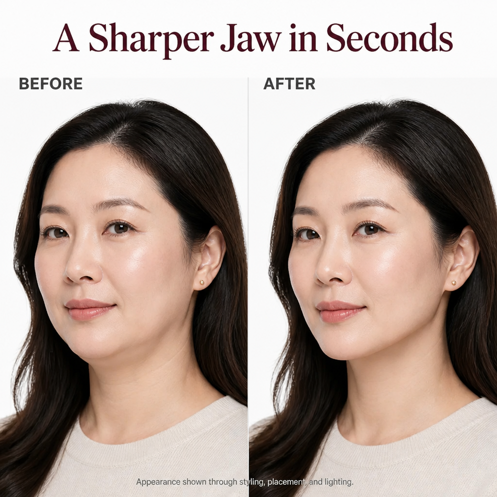 SilkVeil™ — Lift Your Jawline & Cheeks in Seconds With Film No One Sees