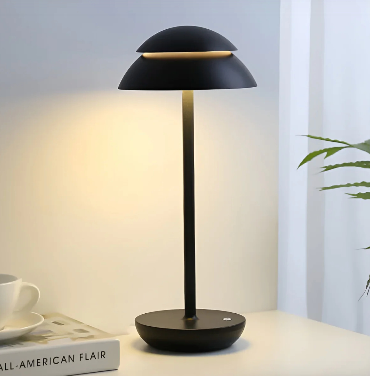 Wireless Dimmable LED Battery Table Lamp LuxeGlow - Contemporary Touch Control | Living Room | Reading Lamp | Bedside Lamp
