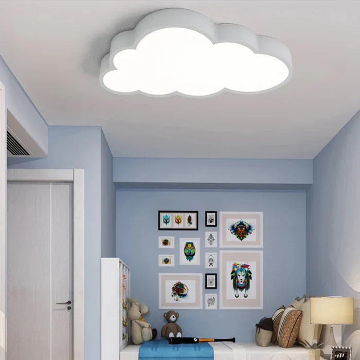 Cloud-Shaped LED Ceiling Light for Kids' Room