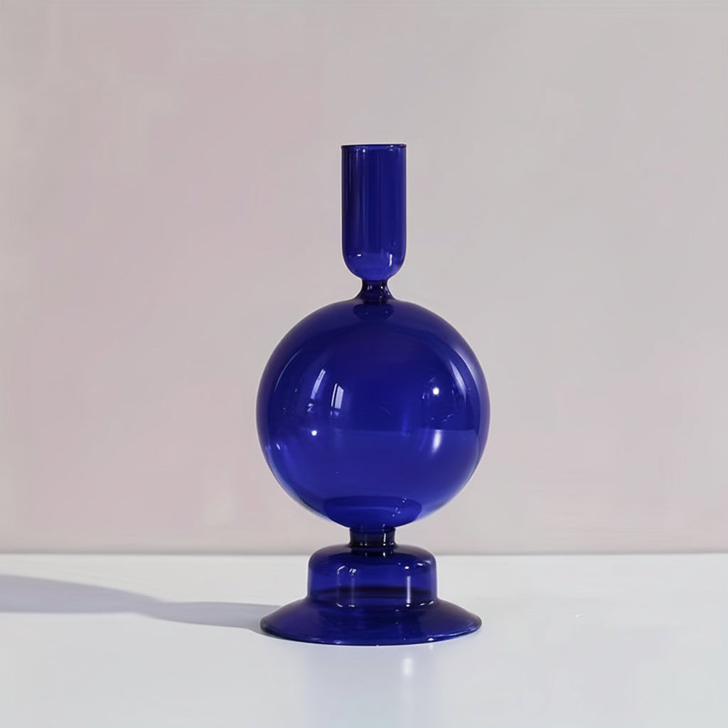 Elegant Glass Candle Holder and Vase for Modern Decor