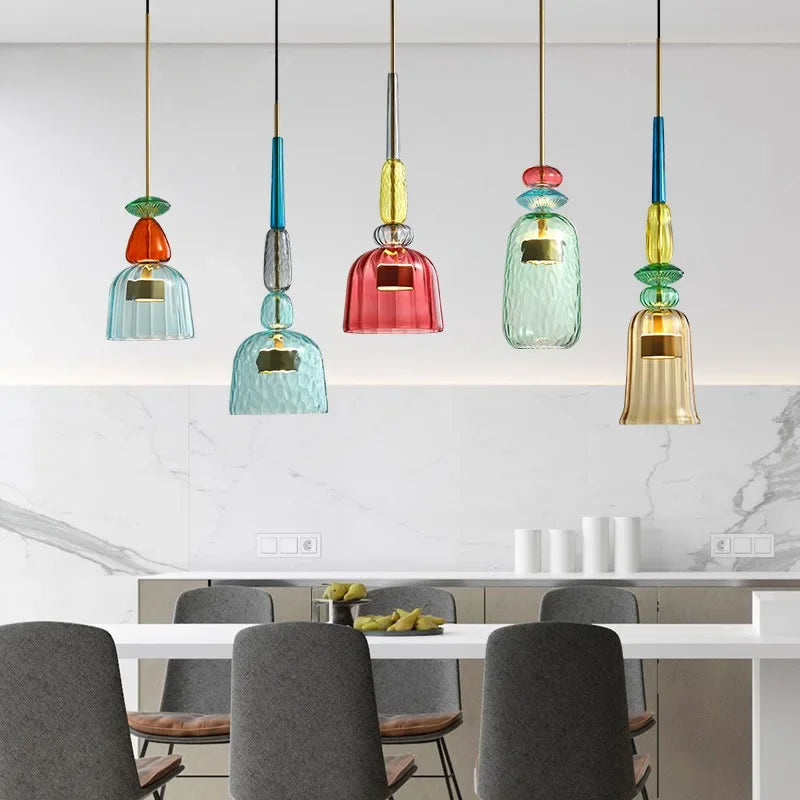 Adjustable Suspension Vibrant Hanging Pendant Lamp